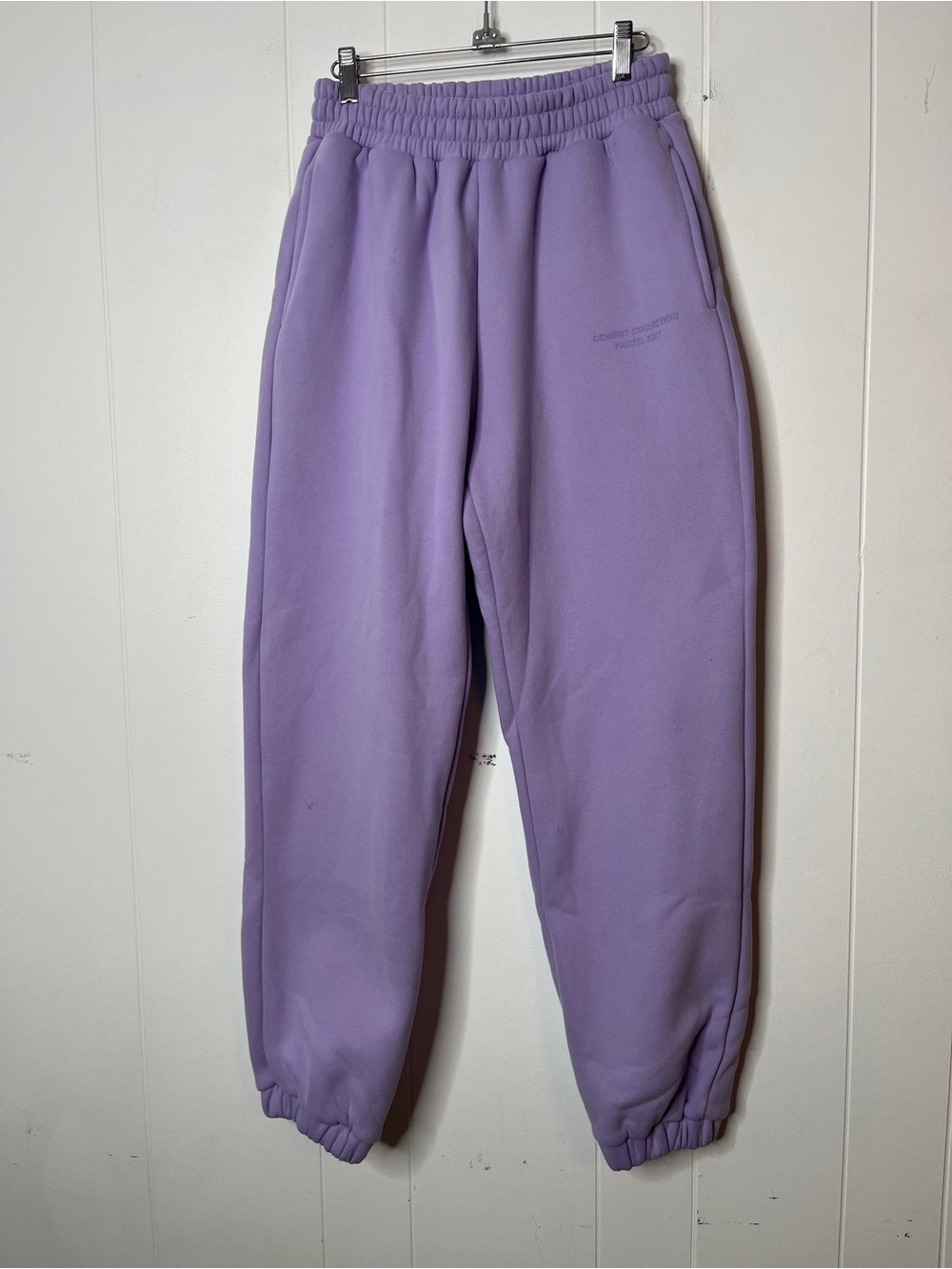 Comfrt Collection Pastel Edit Soft Light Purple Sweater Pants Size M
